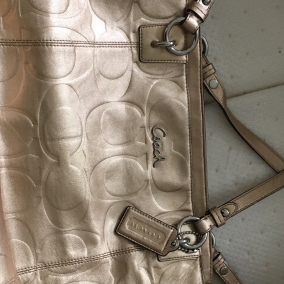Coach Gold Satchel - Picture 1 of 2